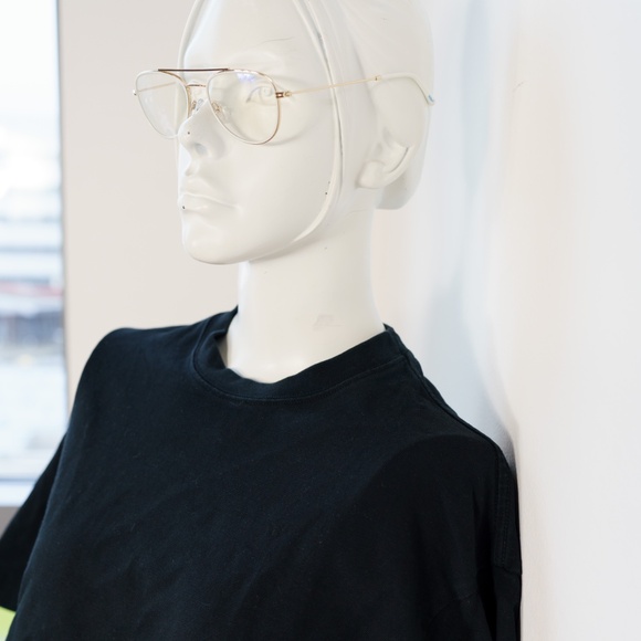 FILIPPA K Black Cropped Boxy Tee, Small - Picture 7 of 9